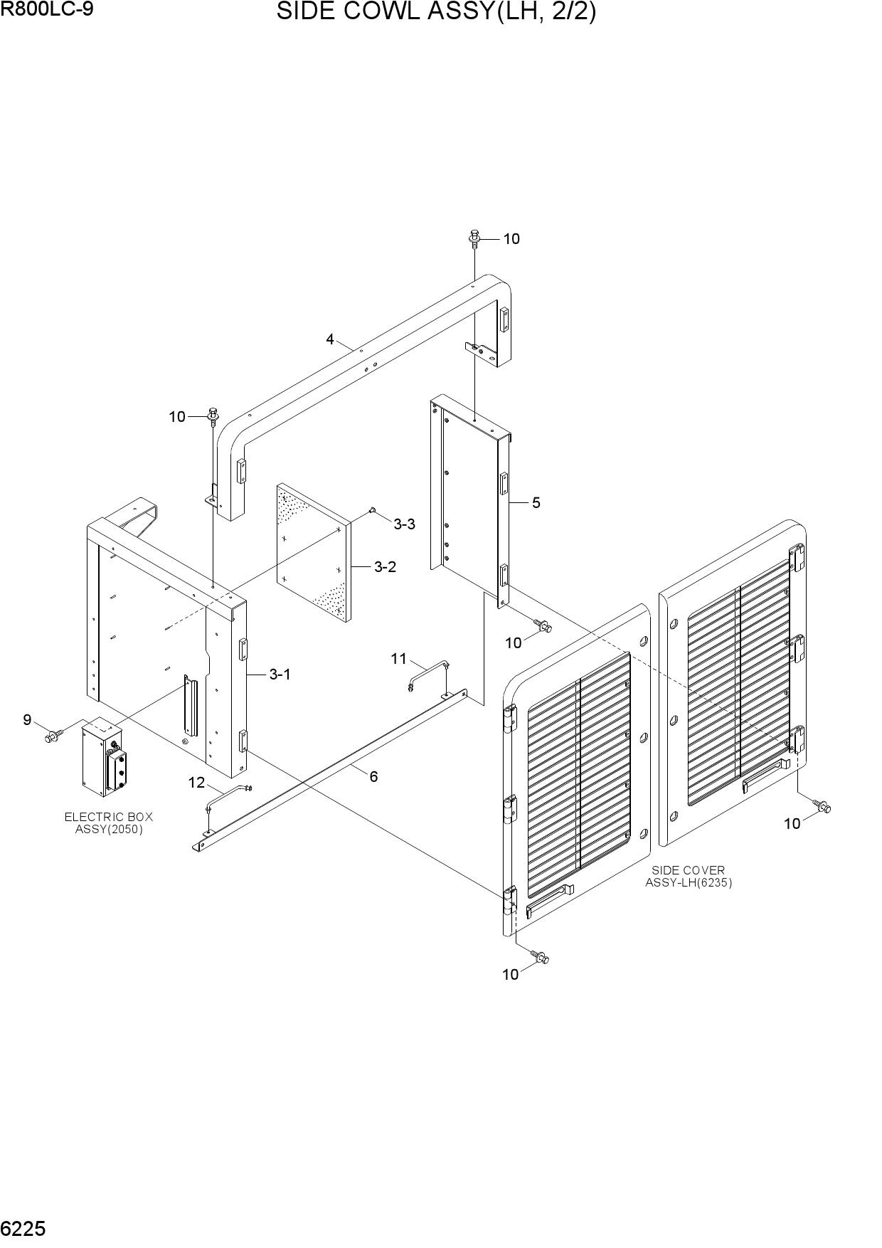 SIDE COWL ASSY(LH, 2/2)
