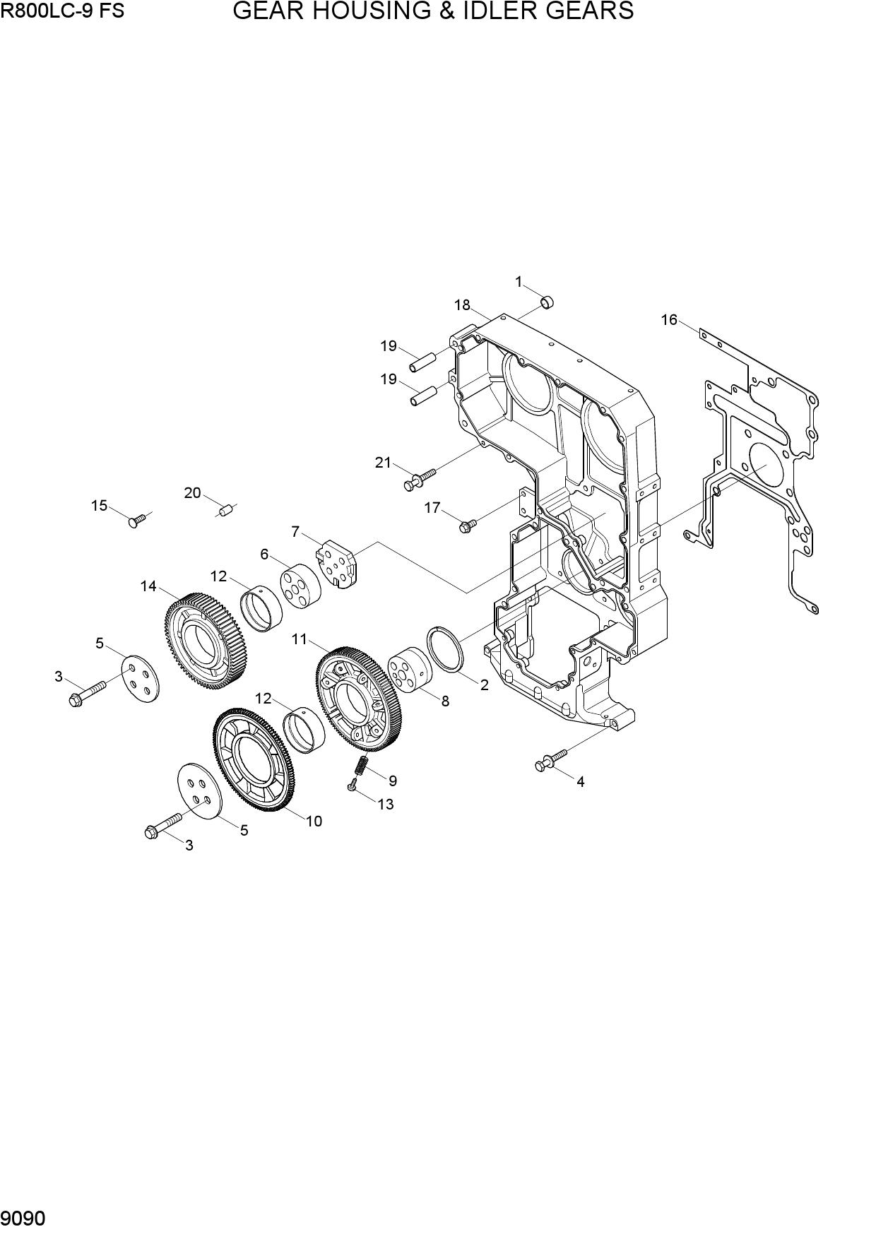 GEAR HOUSING & IDLER GEARS