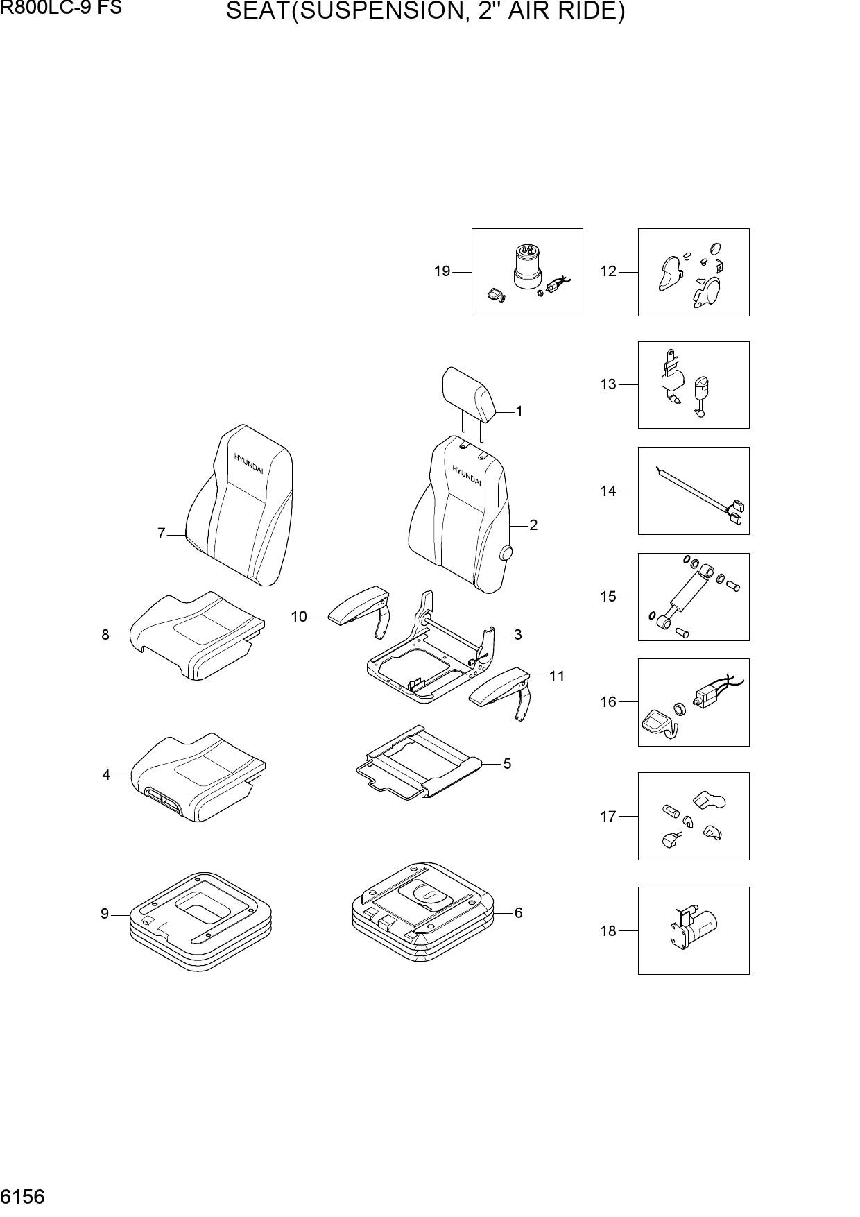 SEAT(SUSPENSION, 2" AIR RIDE)