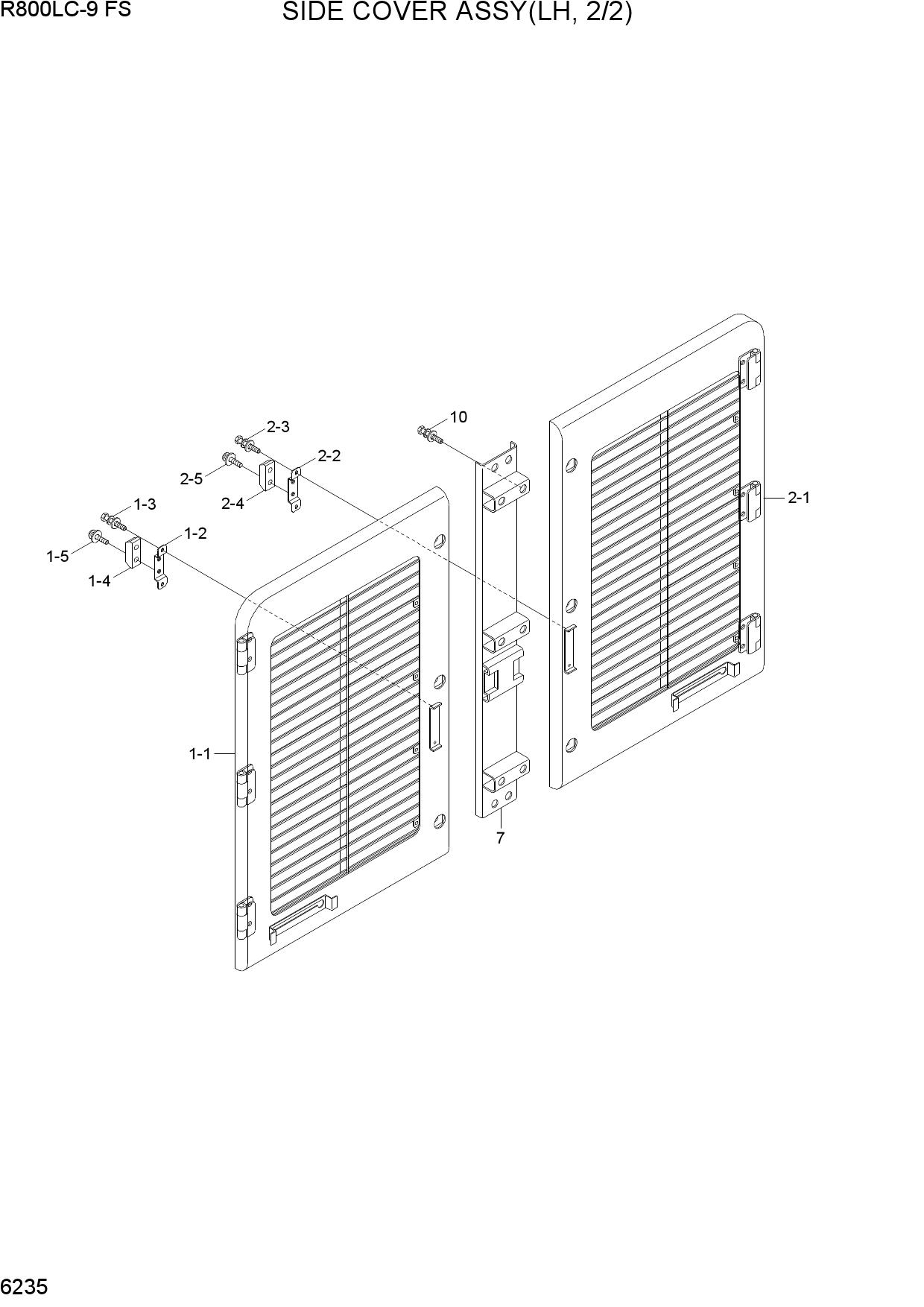 SIDE COVER ASSY(LH, 2/2)