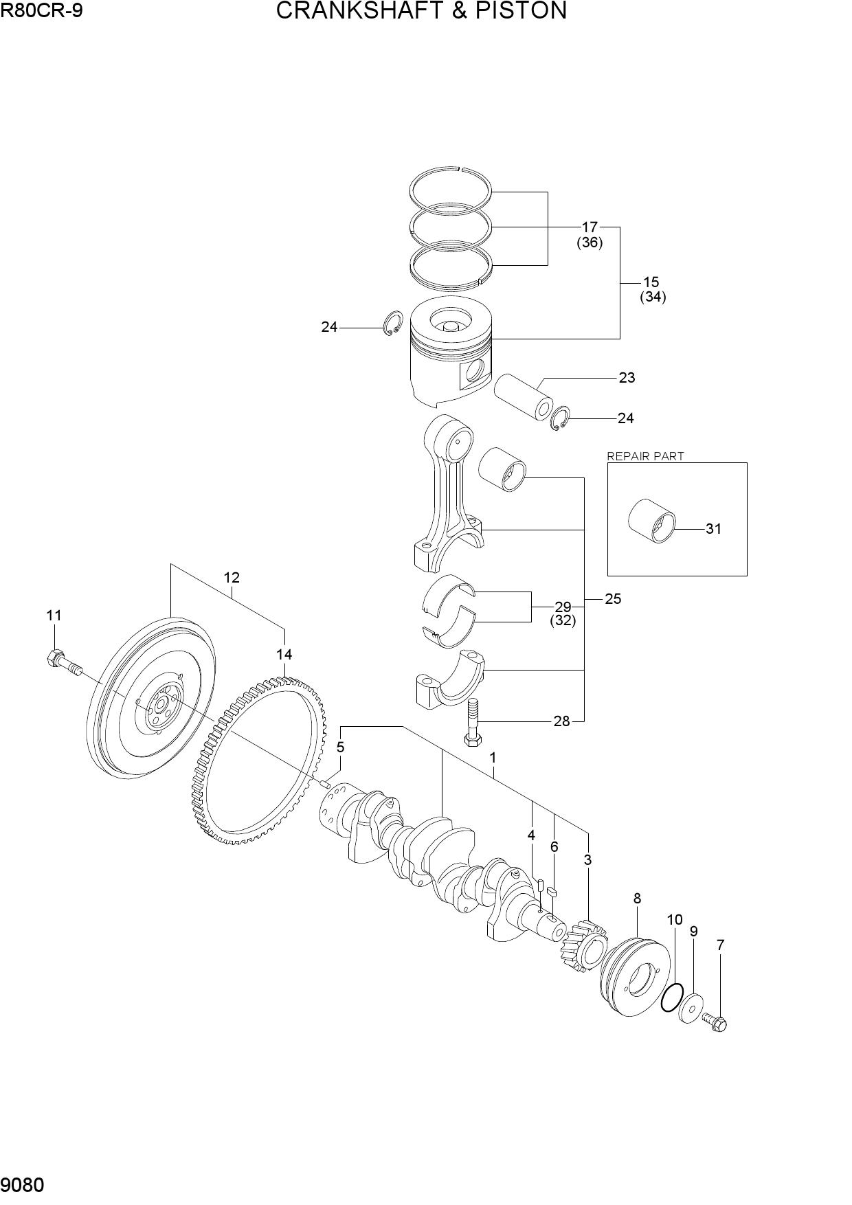 CRANKSHAFT & PISTON