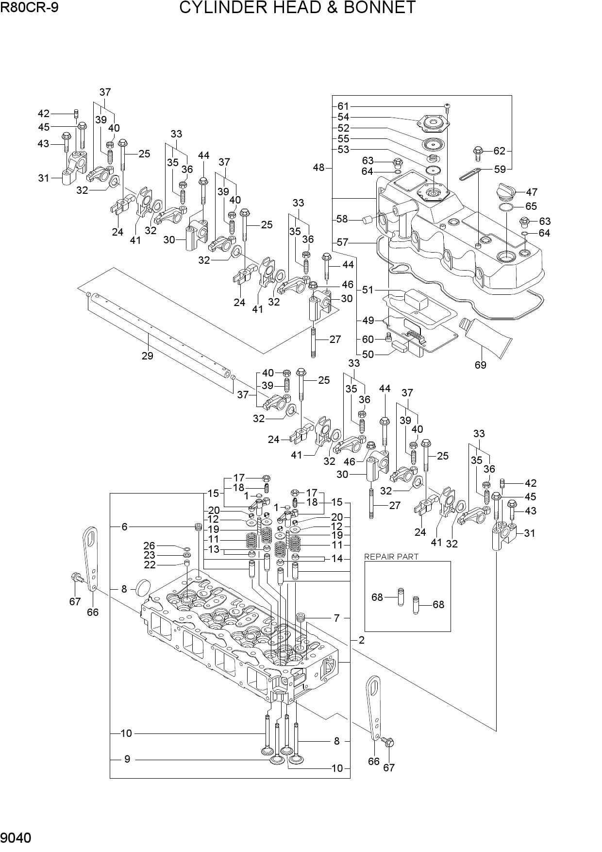 CYLINDER HEAD & BONNET