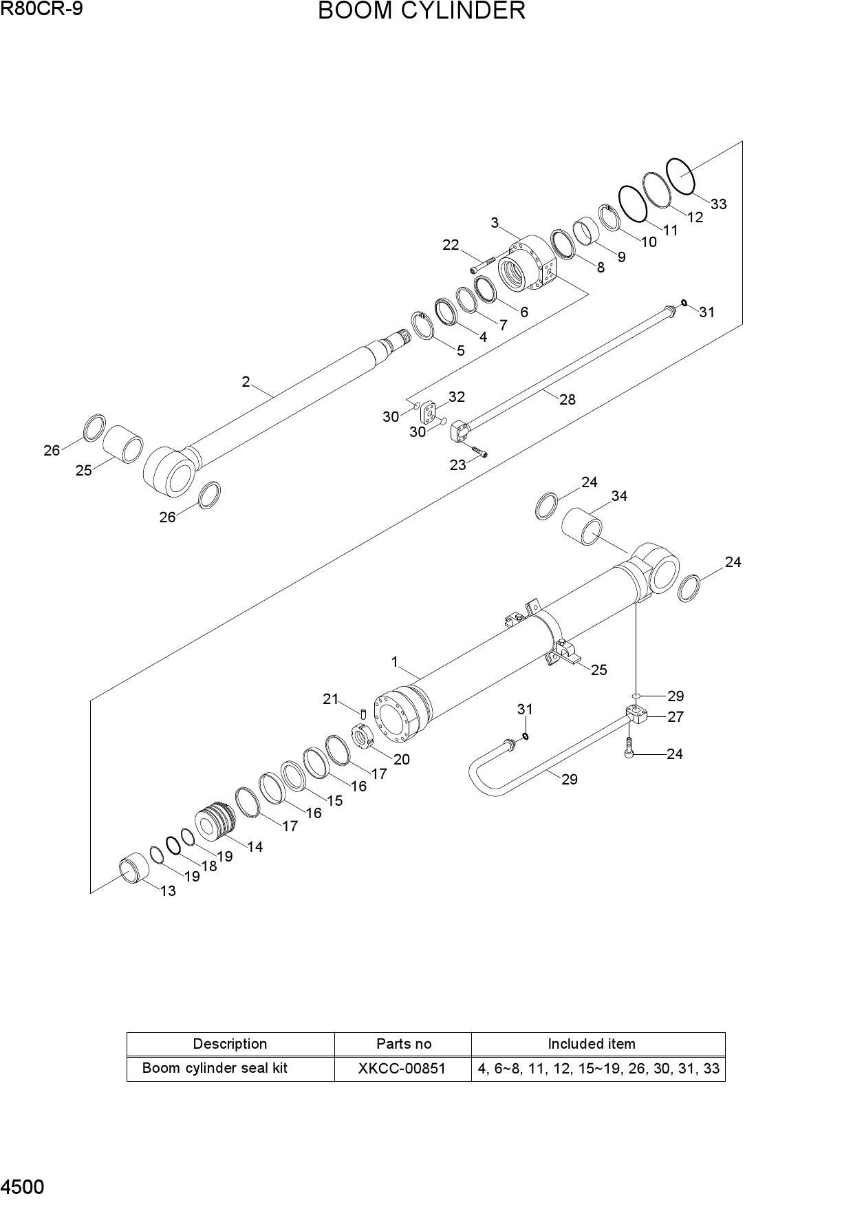 BOOM CYLINDER(TYPE 1)