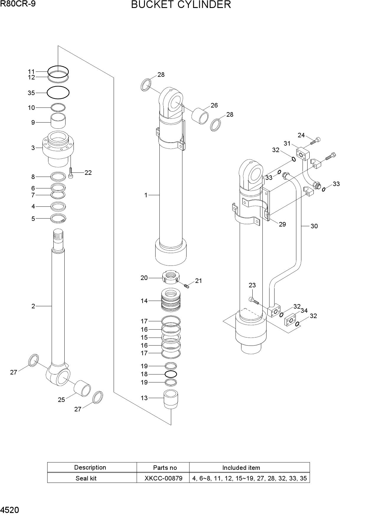 BUCKET CYLINDER(TYPE 1)