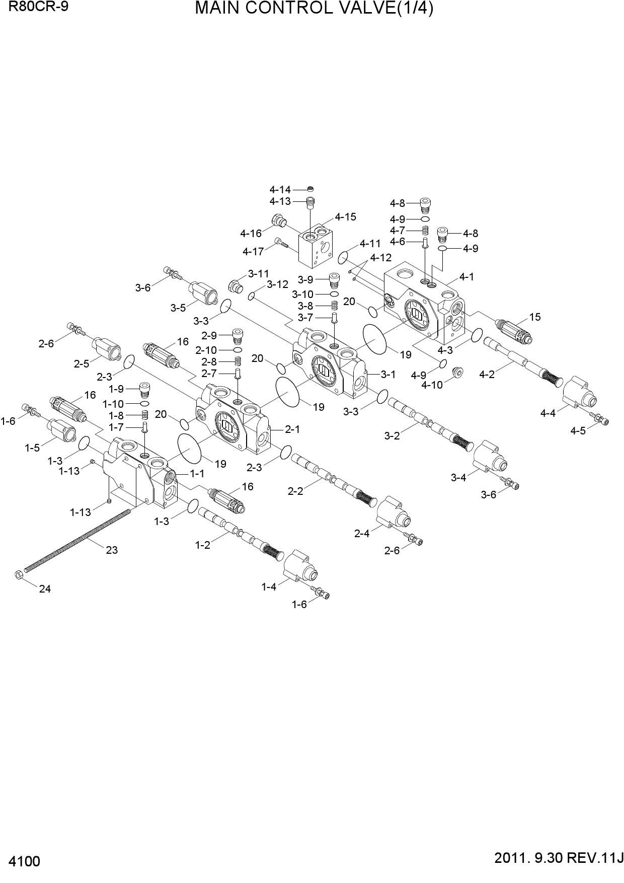 MAIN CONTROL VALVE(1/4)