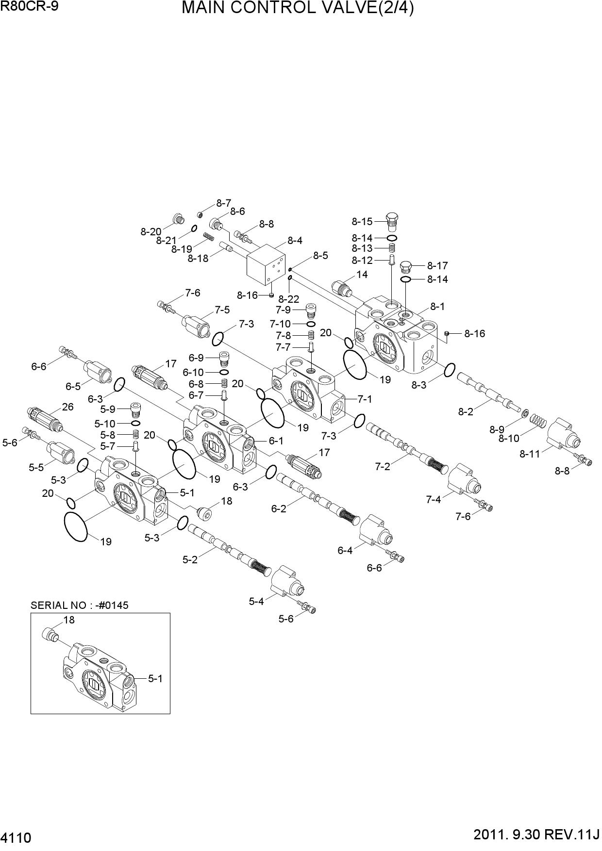 MAIN CONTROL VALVE(2/4)