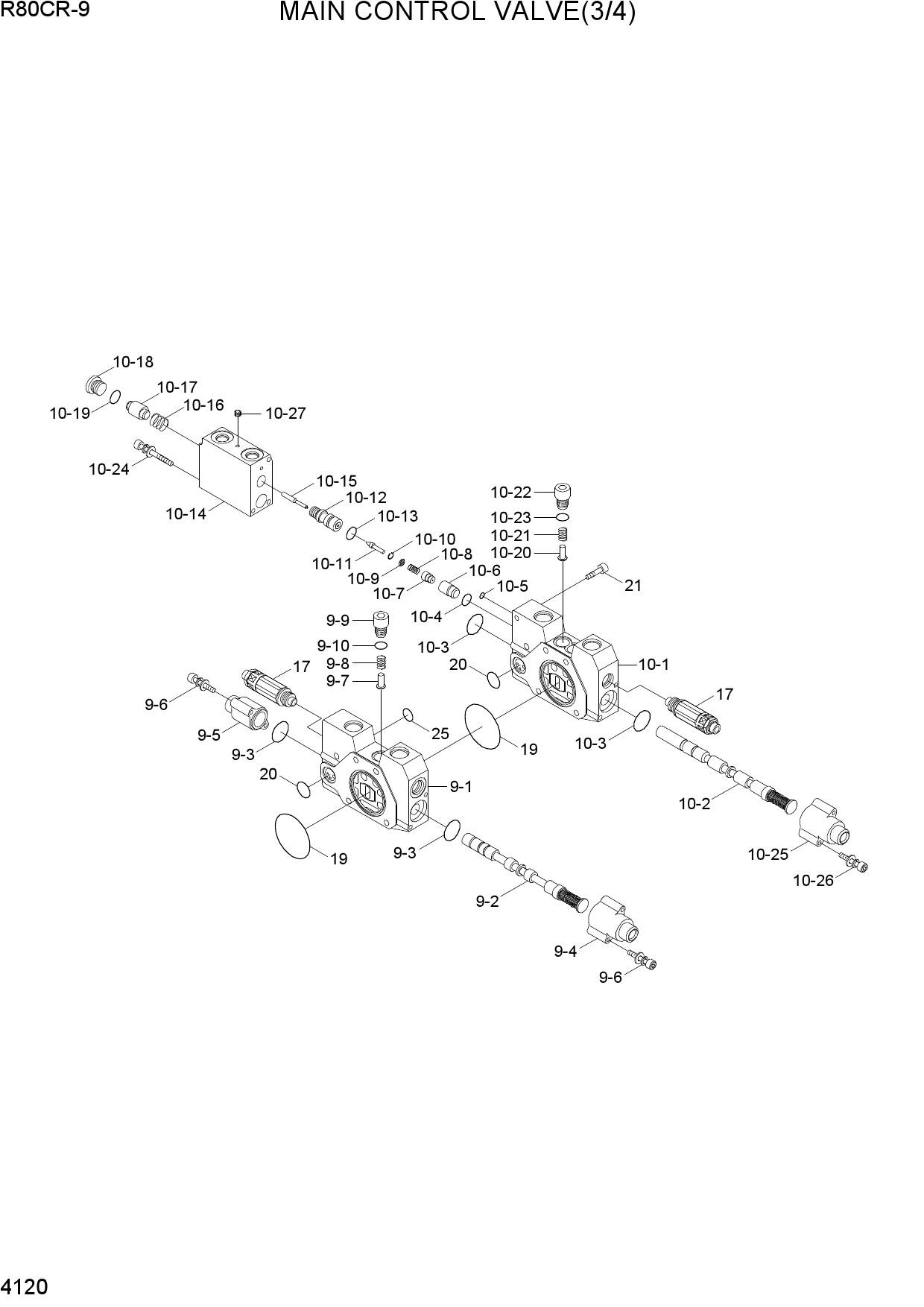 MAIN CONTROL VALVE(3/4)