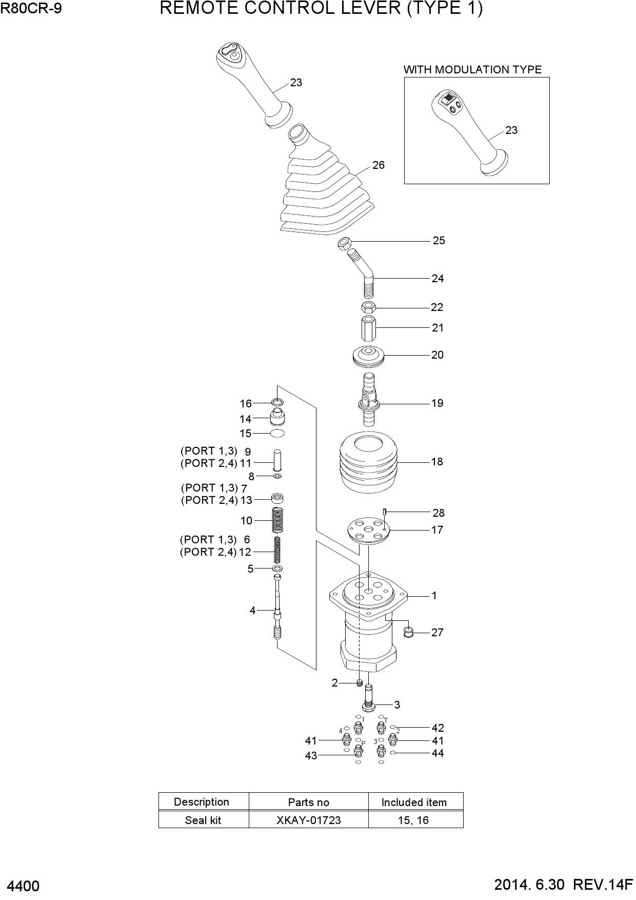 REMOTE CONTROL LEVER (TYPE 1)