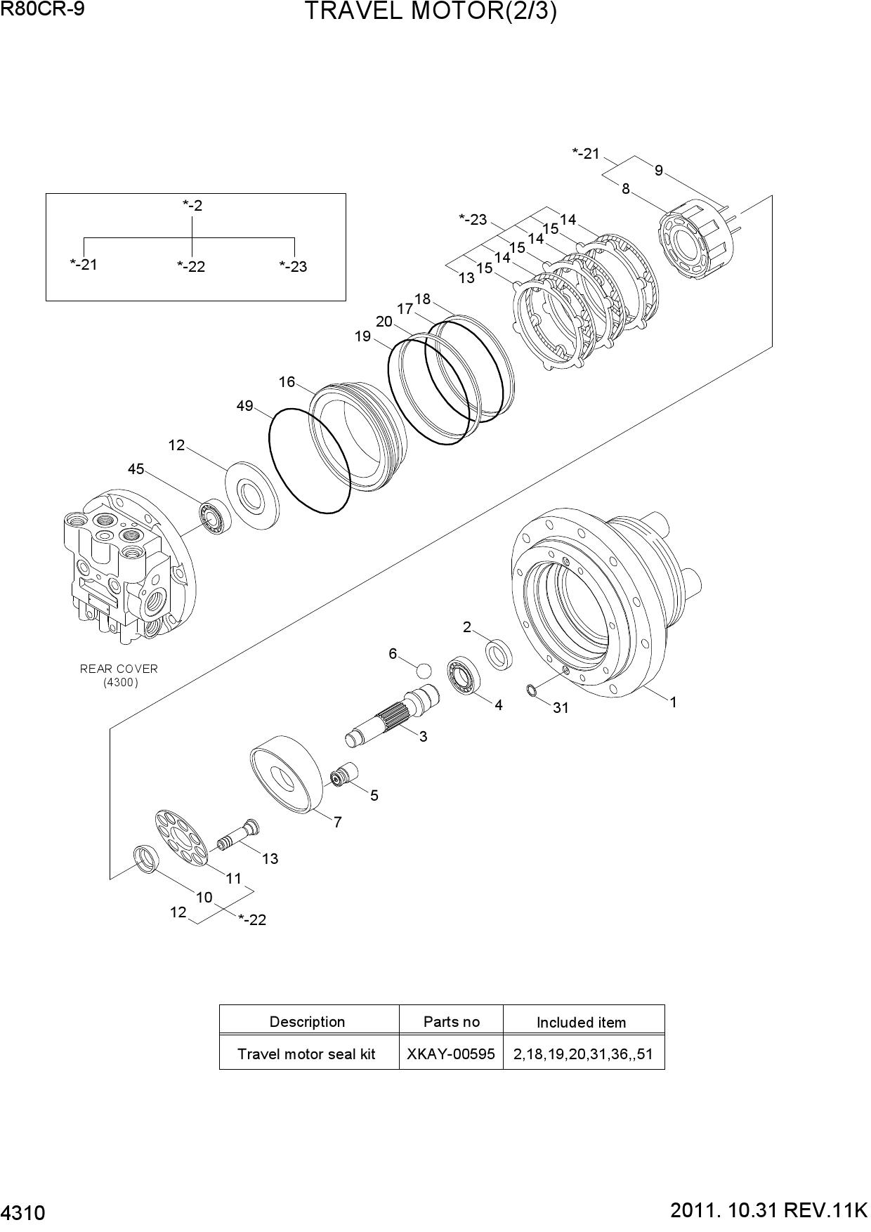 TRAVEL MOTOR(2/3)