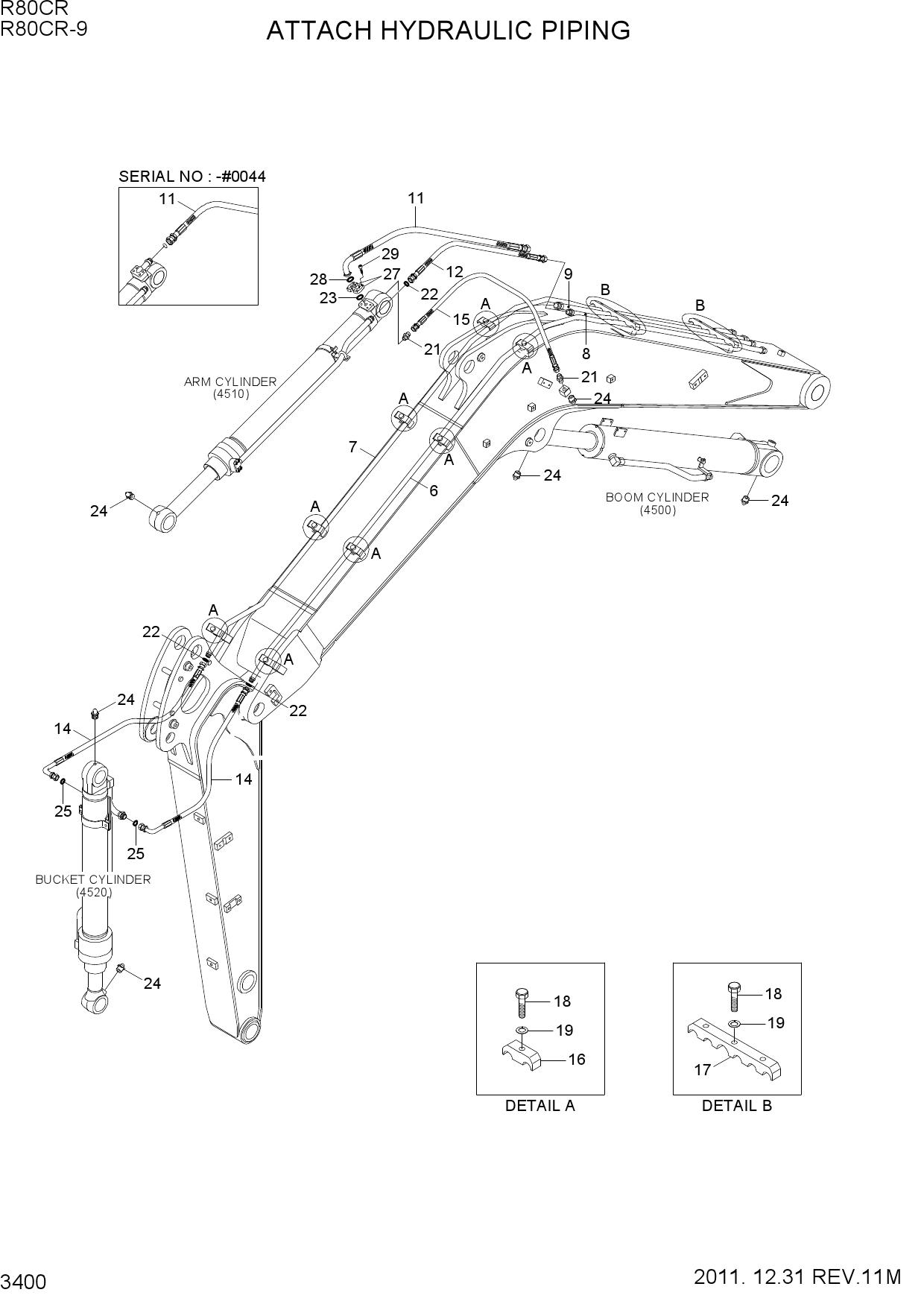 ATTACH HYD PIPING
