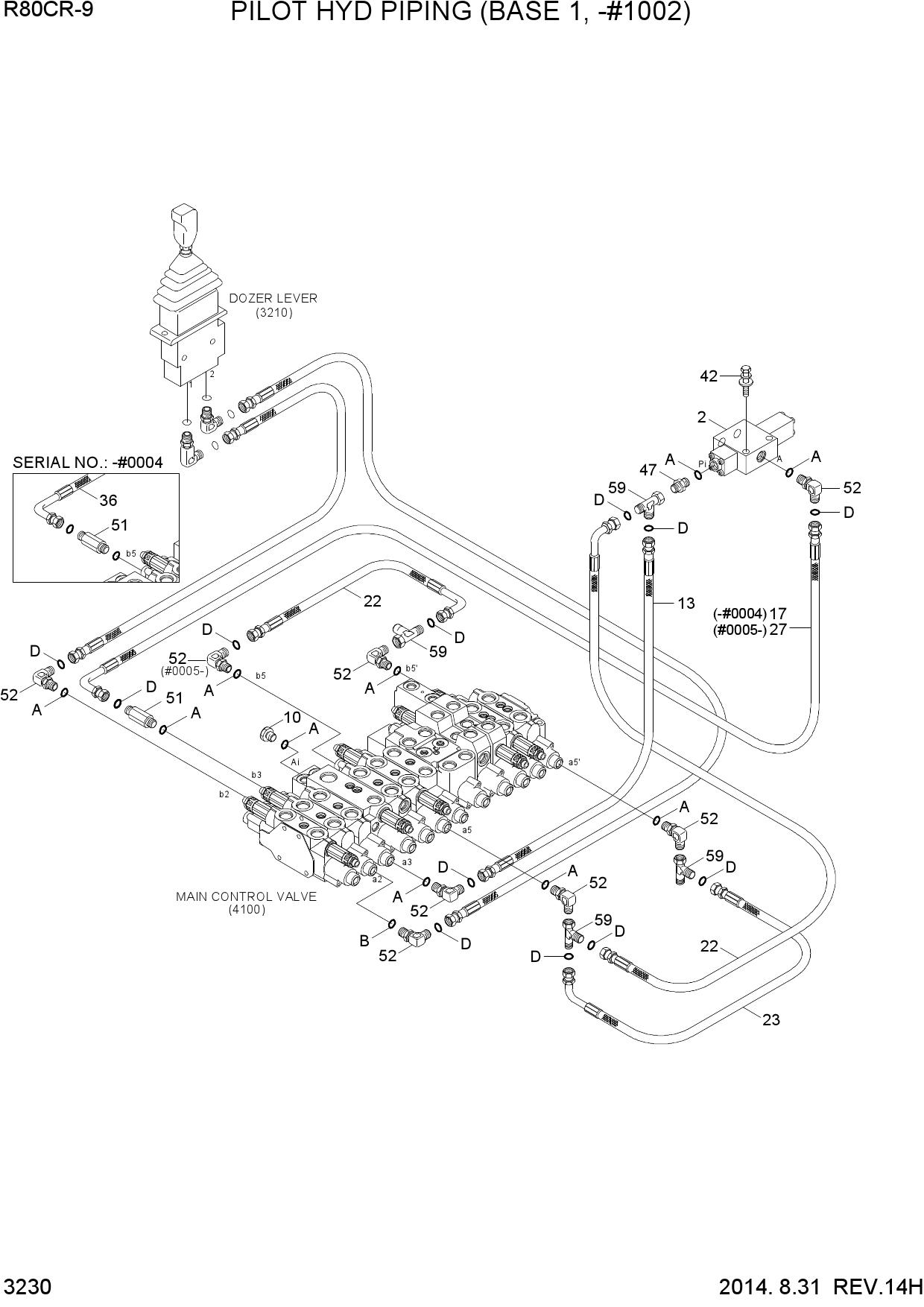 PILOT HYD PIPING(BASE 1, -#1002)