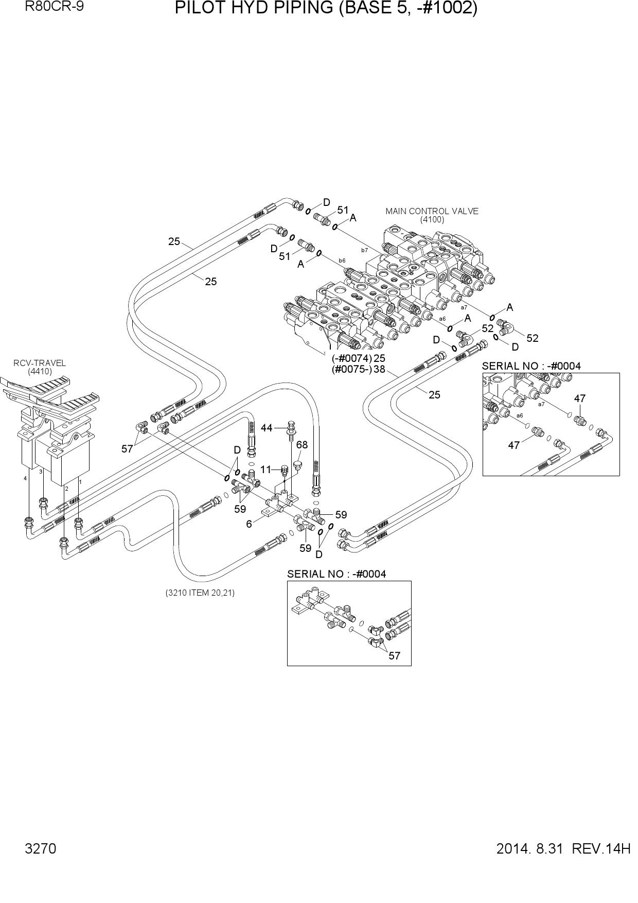 PILOT HYD PIPING(BASE 5, -#1002)