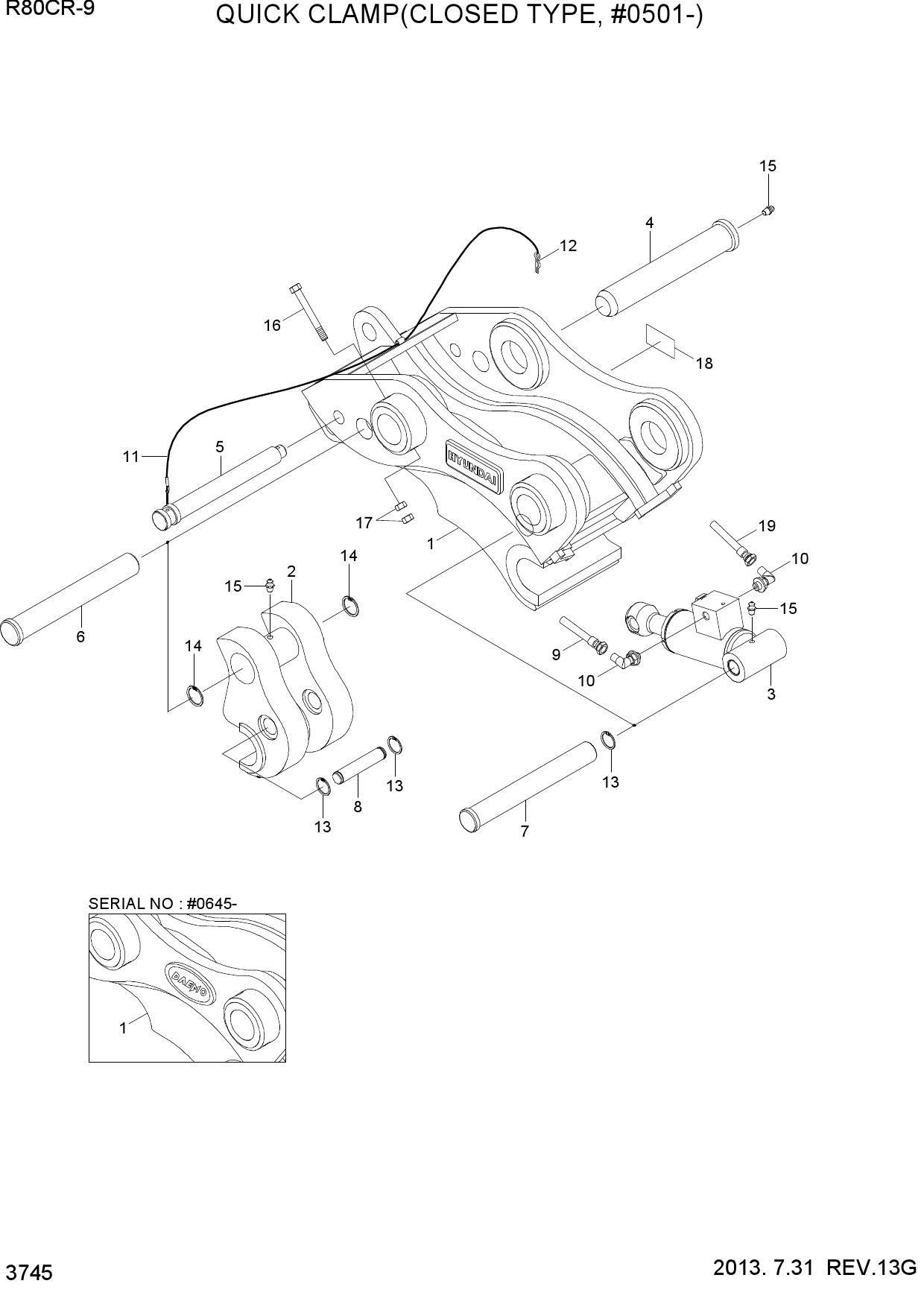 QUICK CLAMP ASSY(CLOSED TYPE 2, #0501-)