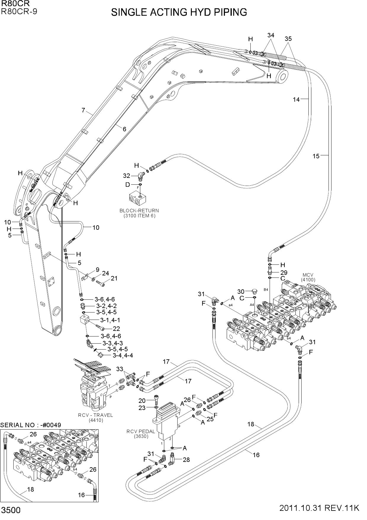 SINGLE ACTING PIPING
