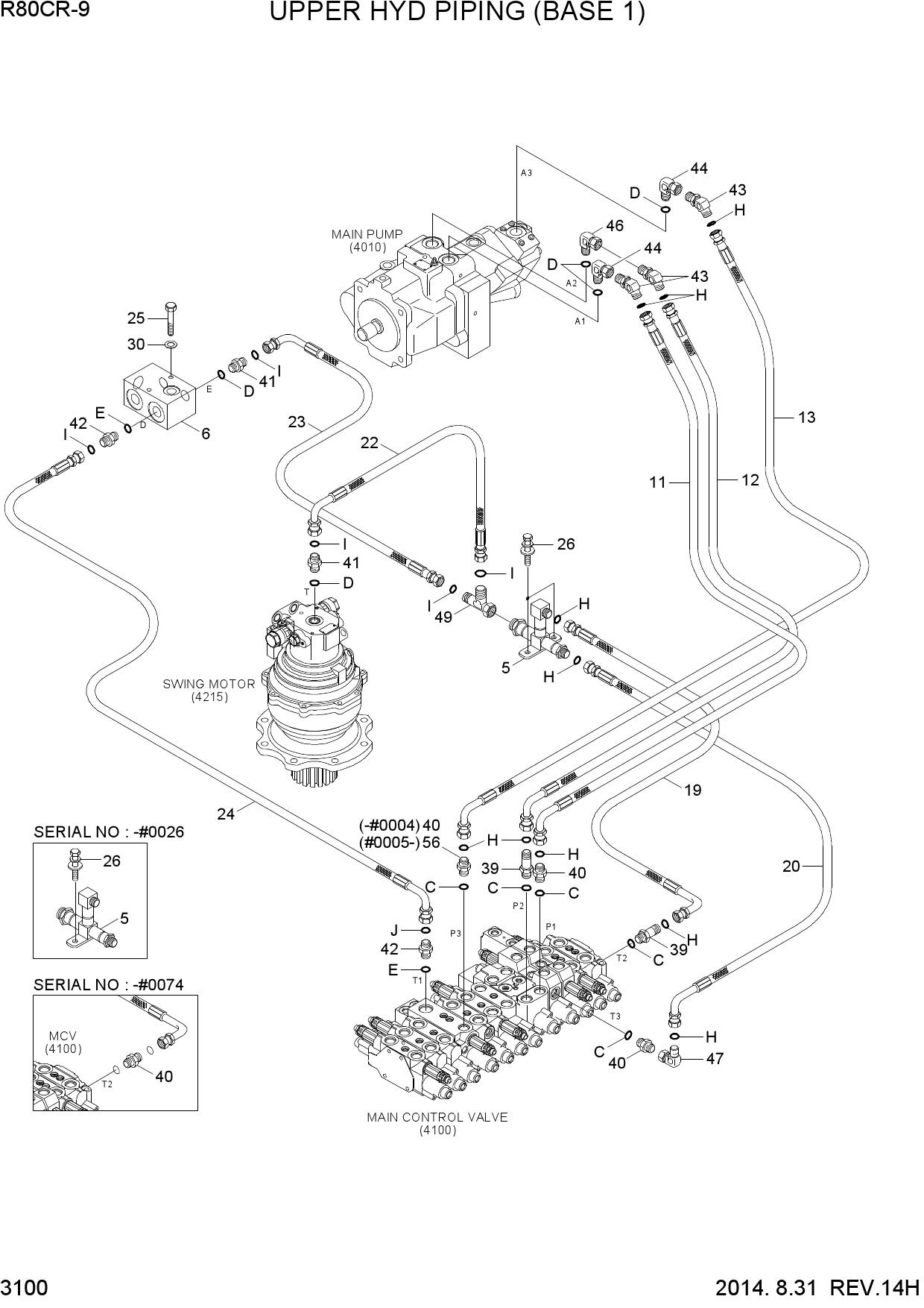 UPPER HYD PIPING(BASE 1)