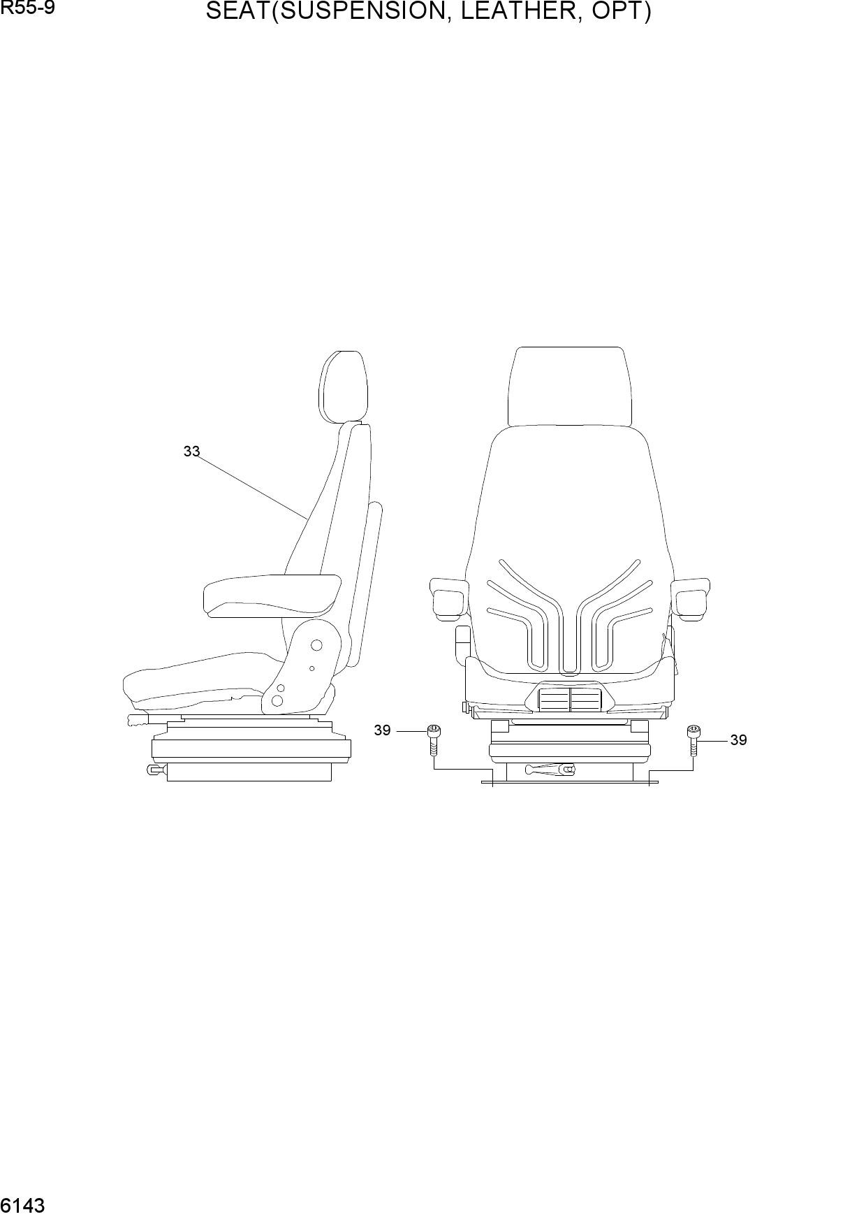 SEAT(SUSPENSION, LEATHER, OPT)