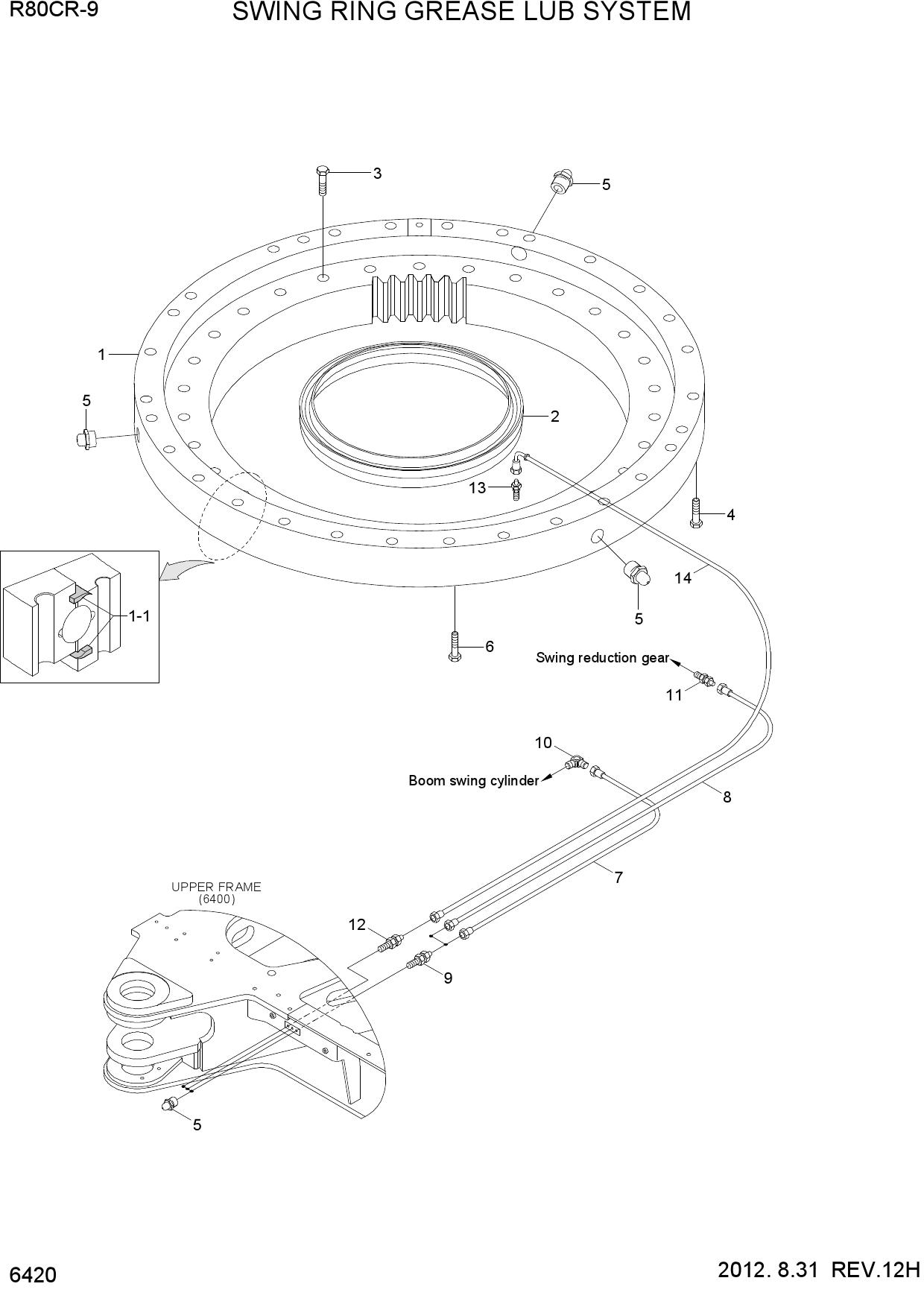 SWING RING GREASE LUB SYSTEM