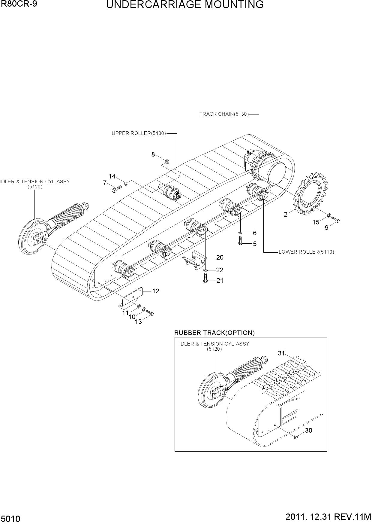 UNDERCARRIAGE MOUNTING
