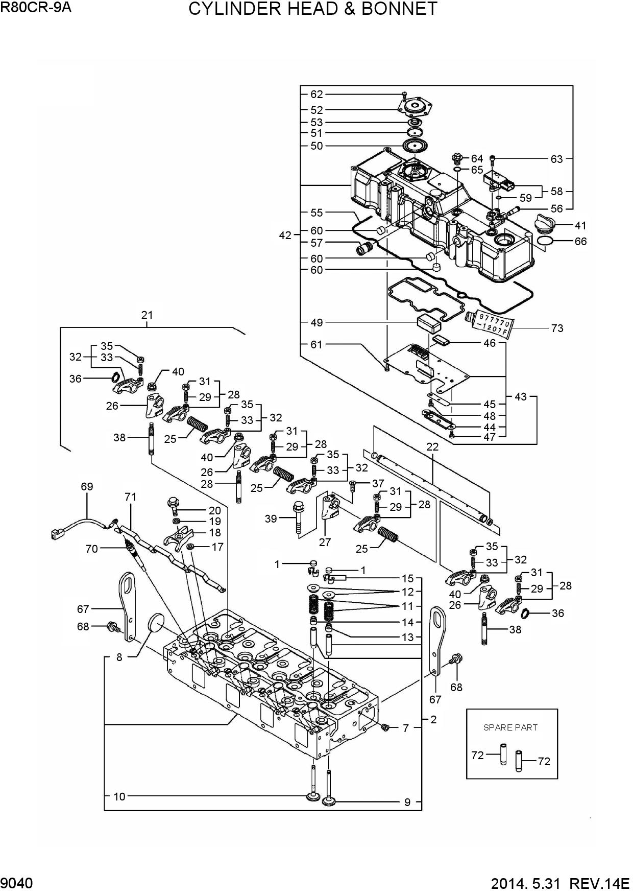 CYLINDER HEAD & BONNET