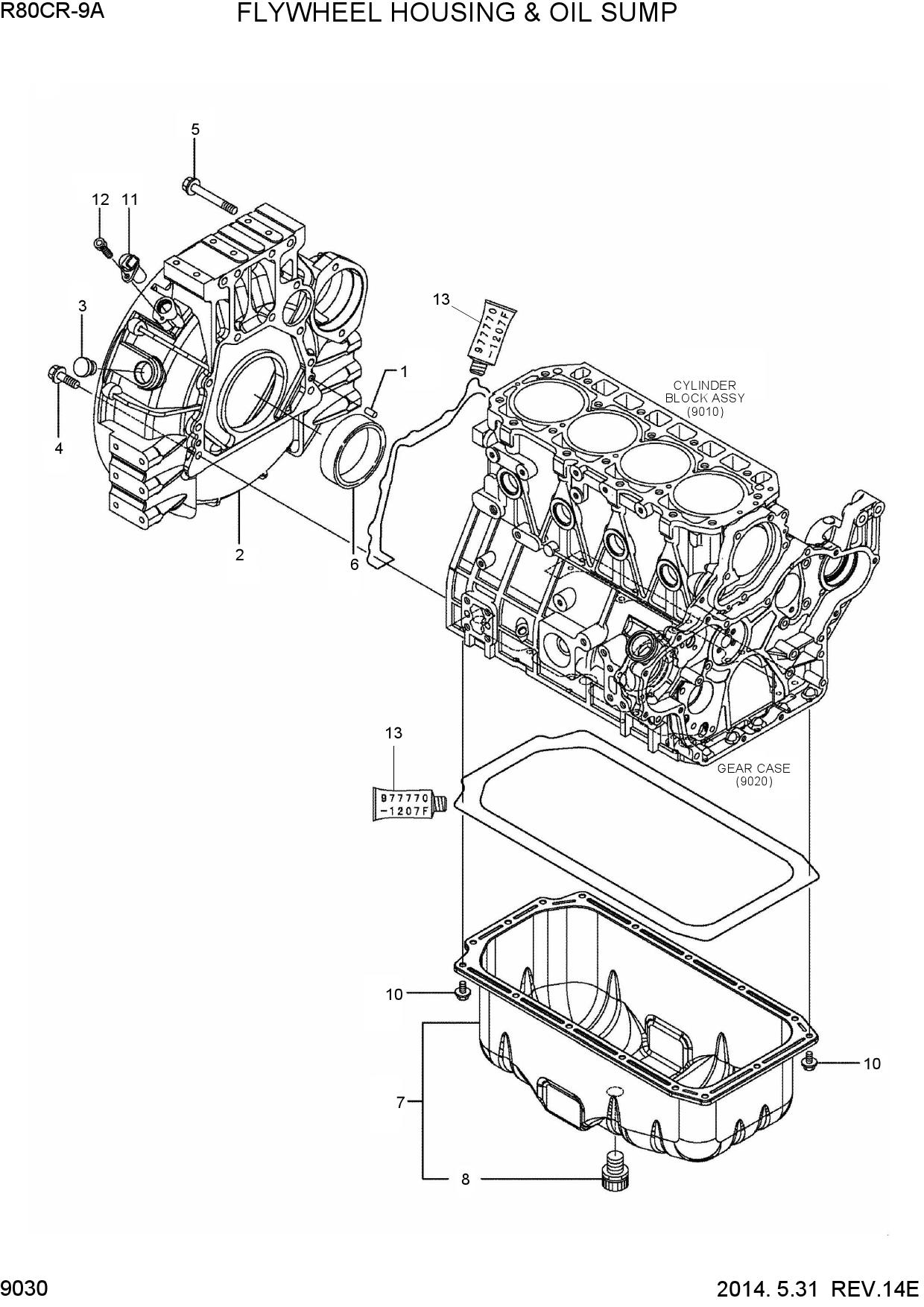 FLYWHEEL HOUSING & OIL SUMP
