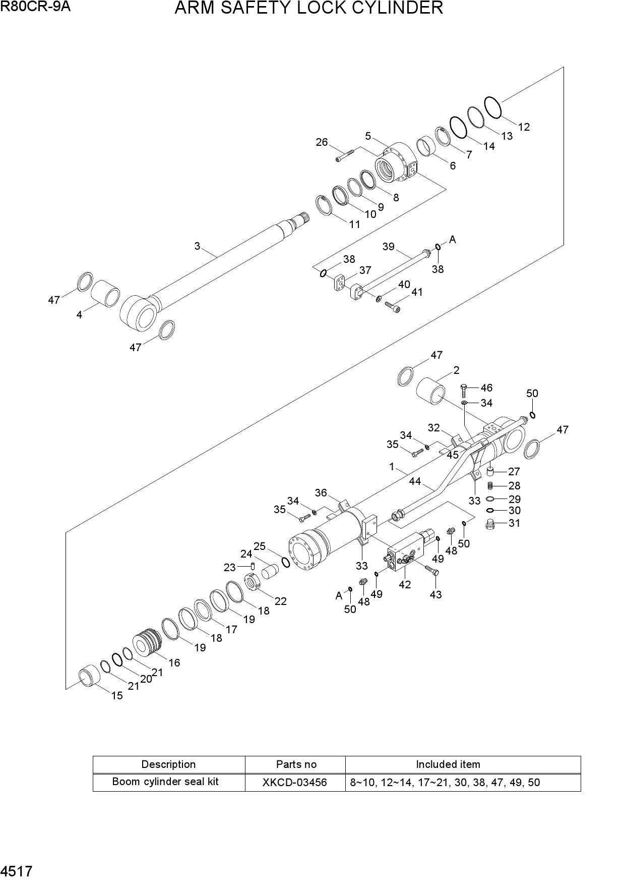 ARM SAFETY LOCK CYLINDER