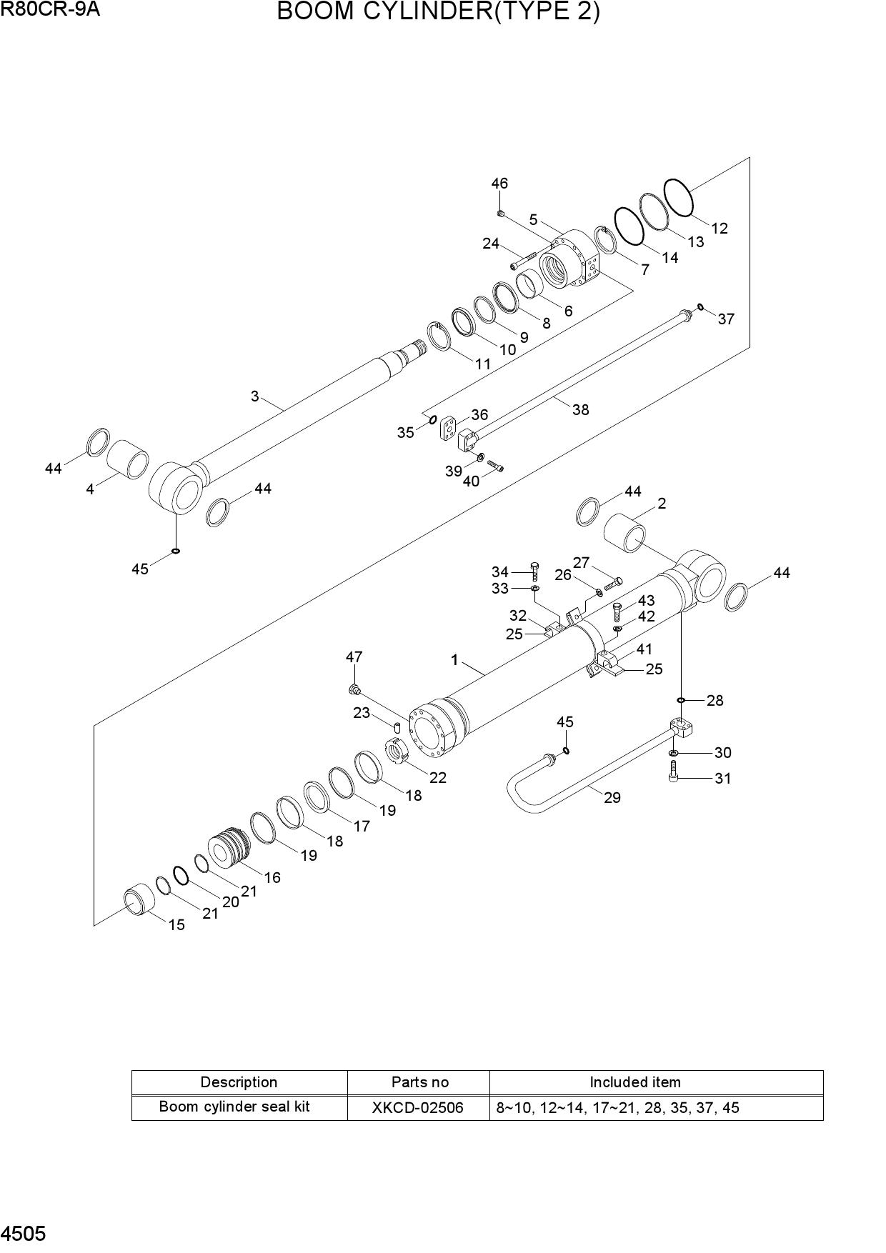 BOOM CYLINDER(TYPE 2)
