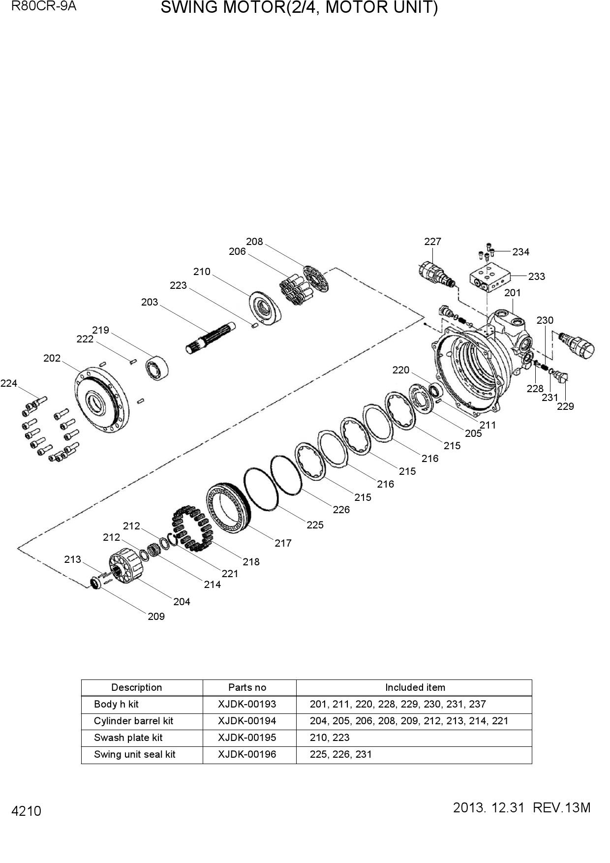 SWING MOTOR(2/4, MOTOR UNIT)