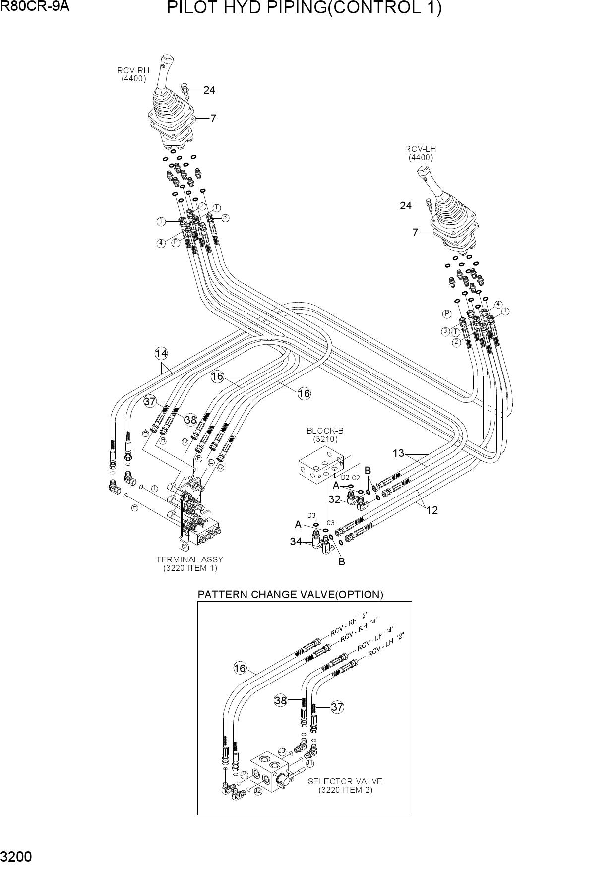 PILOT HYD PIPING(CONTROL 1)