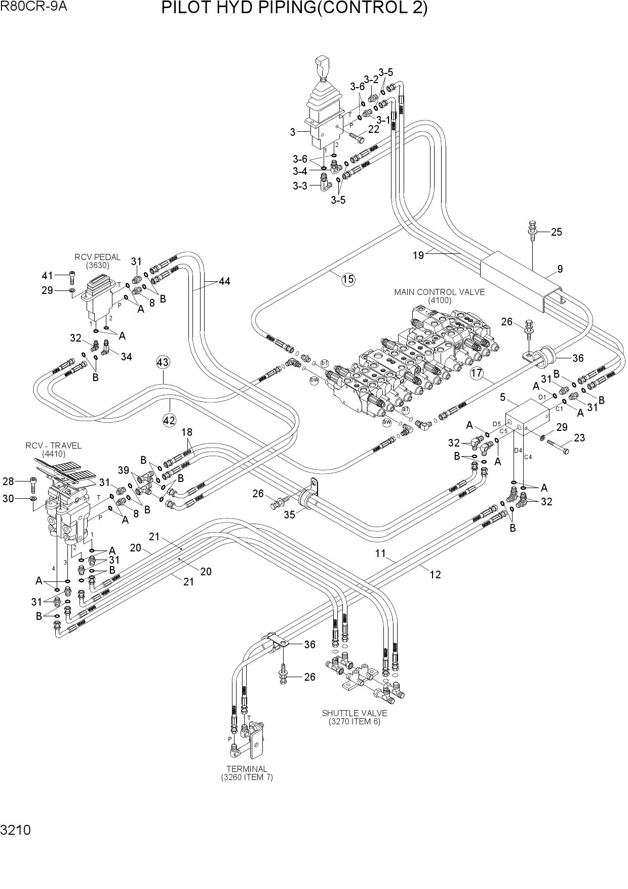 PILOT HYD PIPING(CONTROL 2)