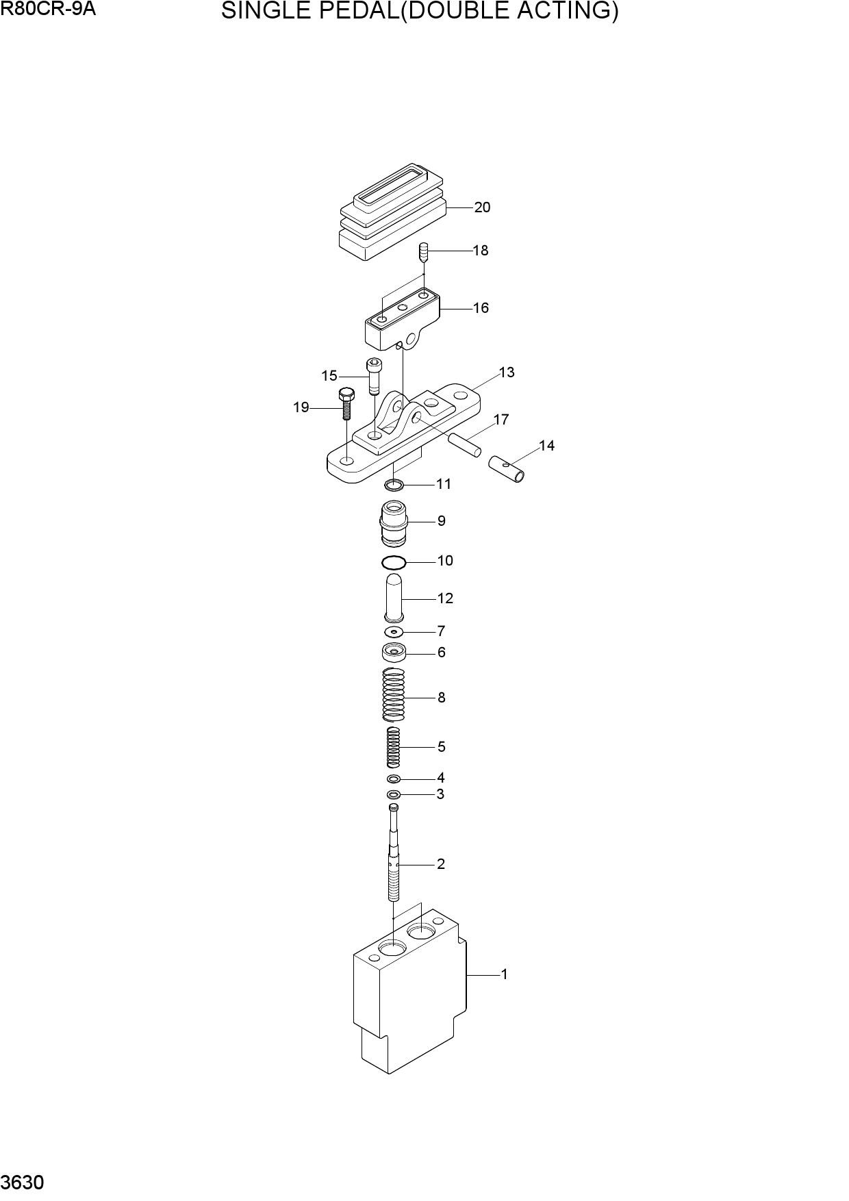SINGLE PEDAL(DOUBLE ACTING)