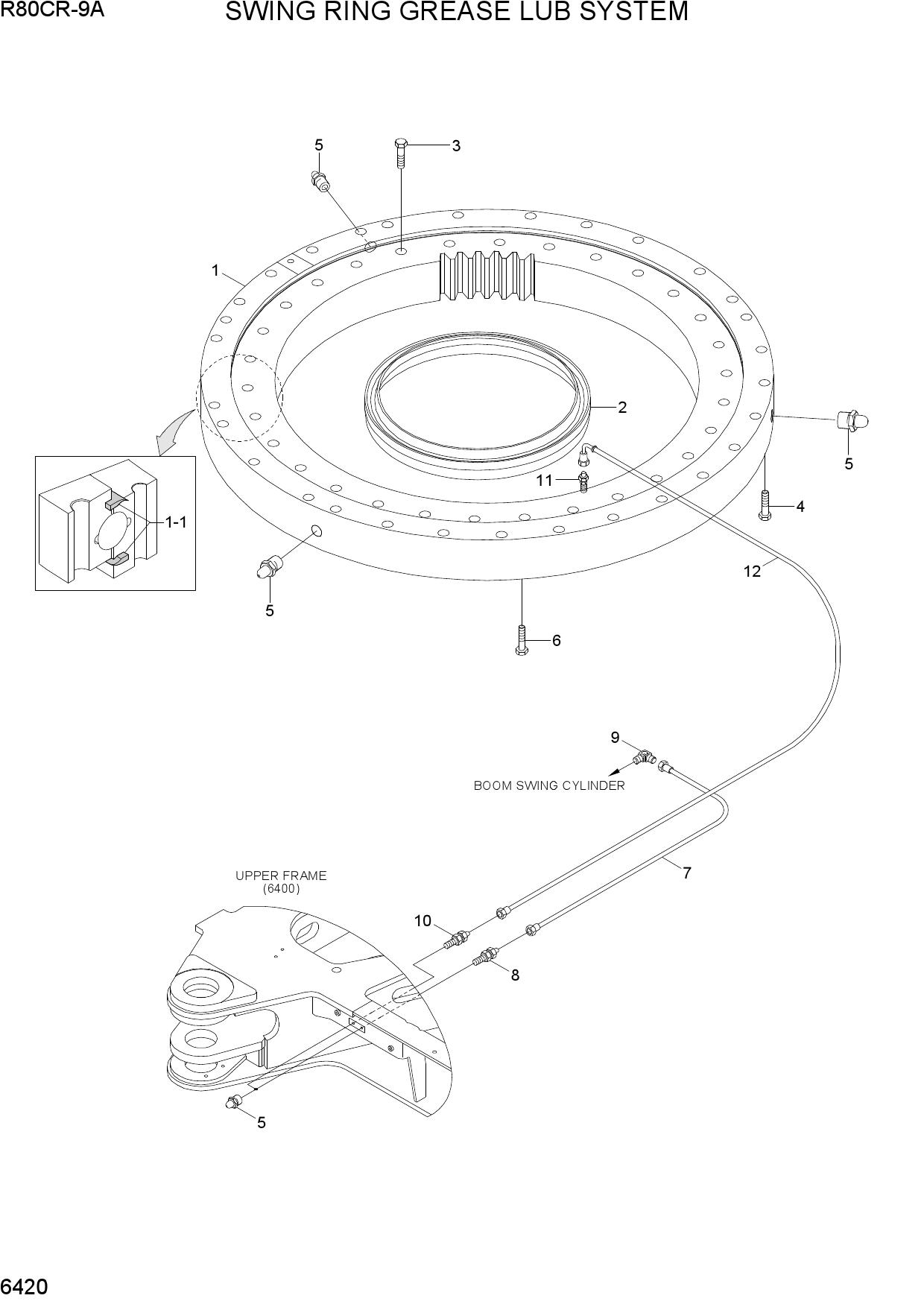 SWING RING GREASE LUB SYSTEM