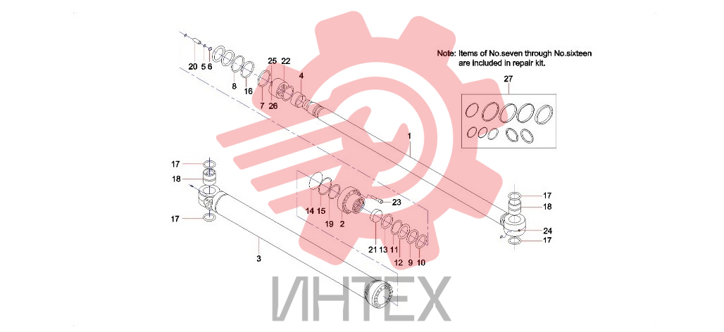 Цилиндр рукояти 60011436