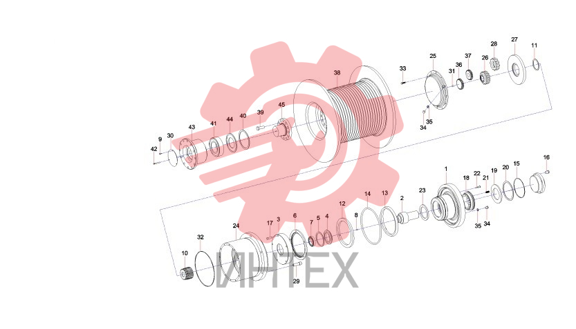 Комплектующие подъемного механизма и редуктор B220800000260