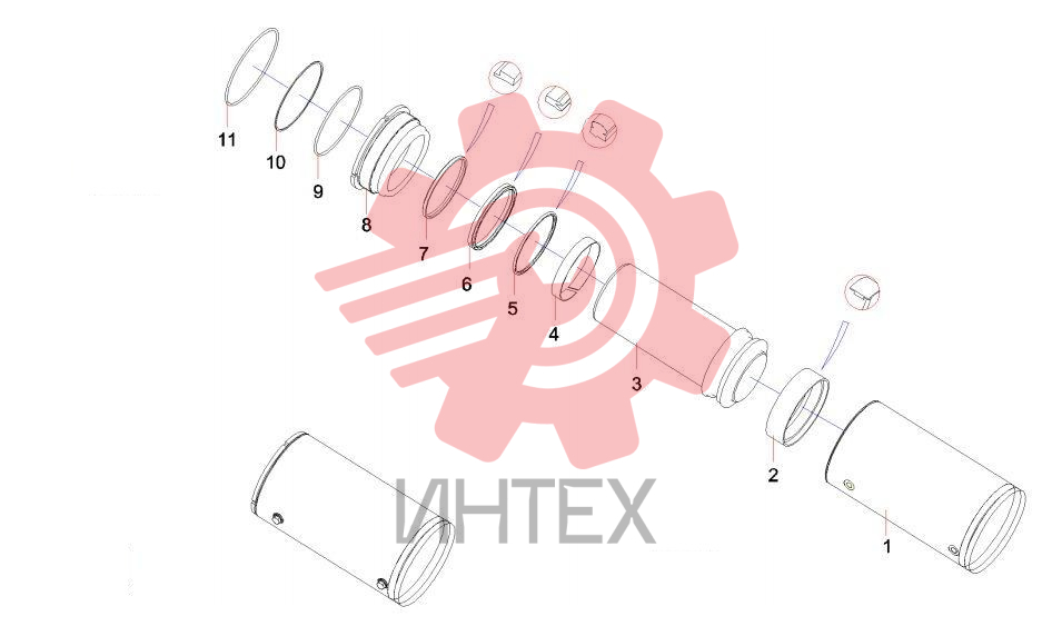 Цилиндр натяжной 11278241