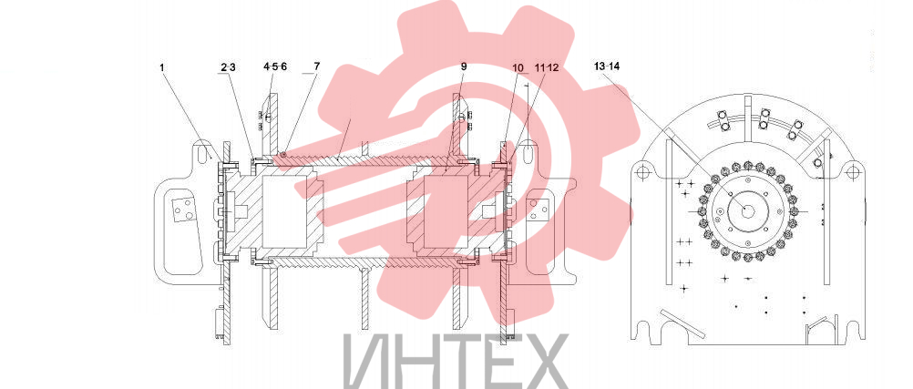 Лебедка главная подъемная 13796097