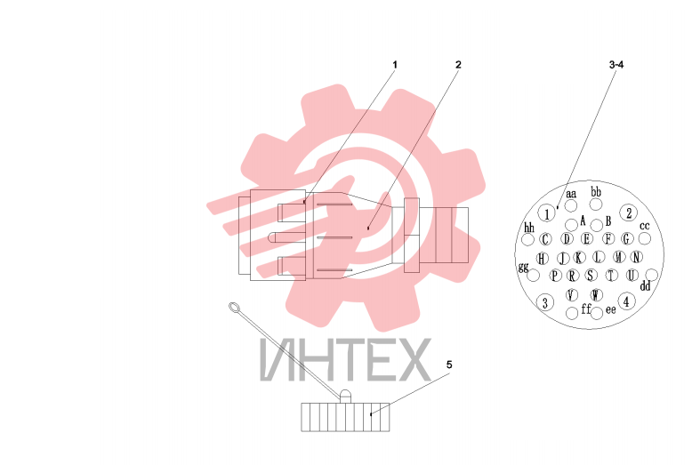 Узел штекера ITT32 11250067