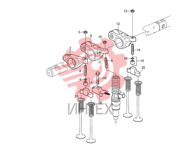 Механизм клапанный 24963 VOLVO 60203694