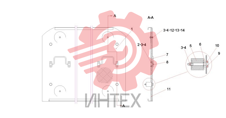 Накладка RSC45C.3.4.1 10719147