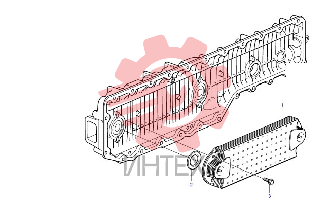 Радиатор масляный TAD1340VE VOLVO 60203699