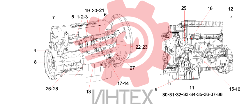 Двигатель TAD1340VE 256kW Stage2 VOLVO
