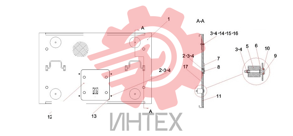 Пластина складная 11338703