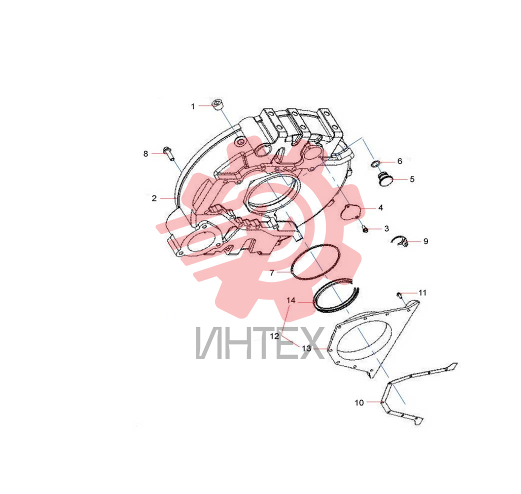Корпус маховика 60057595