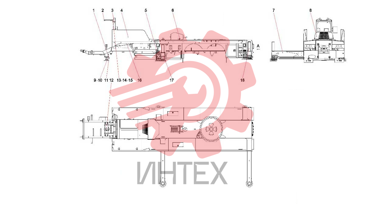 Устройство системы каркаса SY5323J 13136135