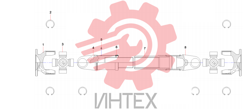 Вал карданный A229900006195