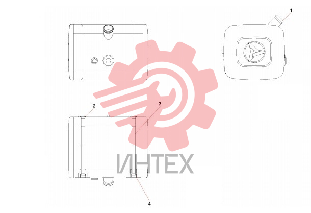 Бак топливный STC500-1101000A 60145575