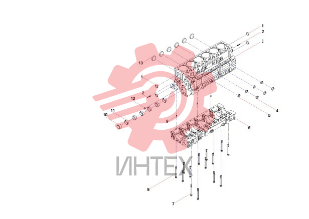 Блок цилиндров 612650010020 60352139