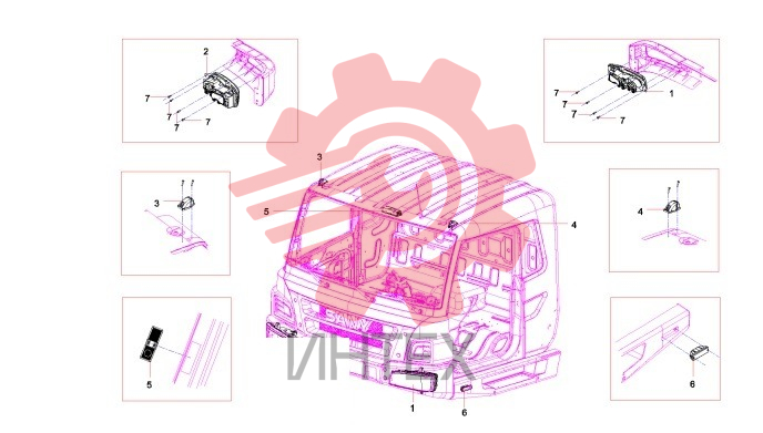 Фары автокрана 50T 12943466