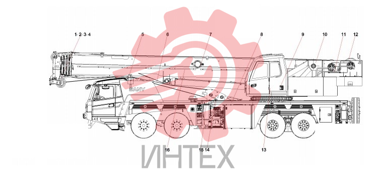 Кузов автокрана STC500S-D16 13801718