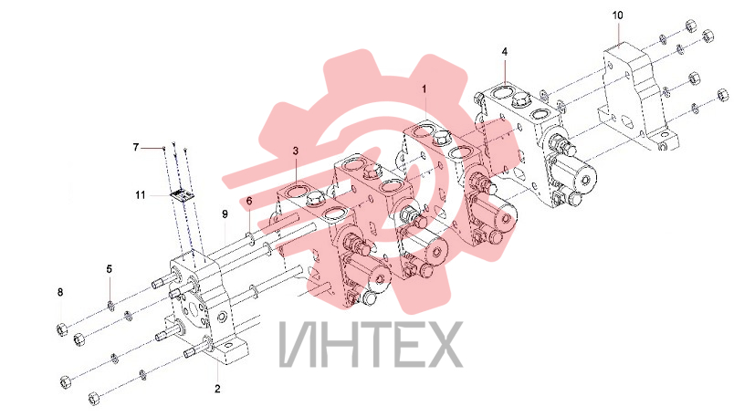 STC750 Клапан многоходовой M28C110 13258889