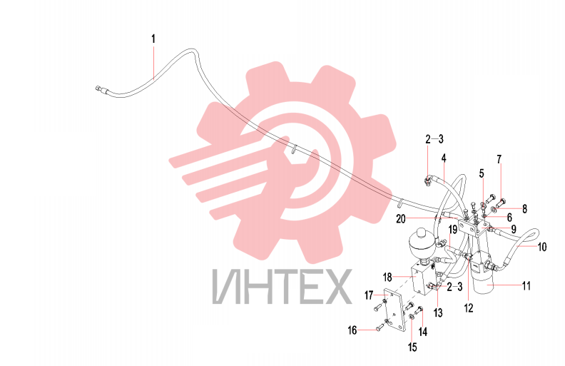 Трубопровод пилотный SW405K1.10.3 13649981